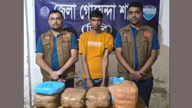 ১১ কেজি গাঁজাসহ যুবক আটক