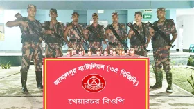 জামালপুরে ভারতীয় মদ ও কসমেটিকস পণ্য জব্দ