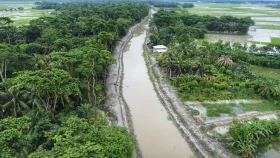 তালতলীতে খাল খননে ভাগ্য ফিরছে কৃষকদের