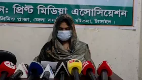 স্বামীর বিরুদ্ধে নির্যাতনের অভিযোগে স্ত্রী&rsquo;র সংবাদ সম্মেলন
