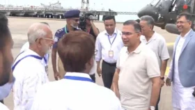 মাতারবাড়ী পৌঁছেছেন প্রধানমন্ত্রী