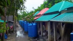 টুঙ্গিপাড়ায় গৃহহীনদের ঘরে ঝুলছে তালা, আগাছায় ঢেকেছে আঙিনা