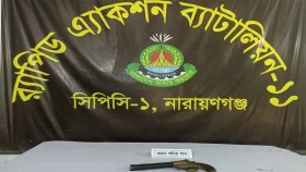 র&zwnj;্যাবের অভিযানে বিদেশি ওয়ান শুটার গান উদ্ধার