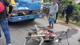 ট্রাক-মোটরসাইকেল মুখোমুখি সংঘর্ষে নিহত ২