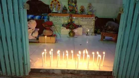 ফরিদপুরে কালী মন্দিরের তালা ভেঙে মূর্তি চুরি