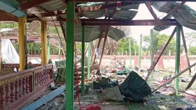 মিয়ানমারে বৌদ্ধ বিহারে বিমান হামলা, নিহত ১৪