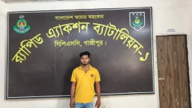 গাজীপুরে অস্ত্র-গুলিসহ কিশোর গ্যাং লিডার আটক