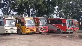 চুয়াডাঙ্গায় অভ্যান্তরীণ রুটে বাস চলাচল বন্ধ