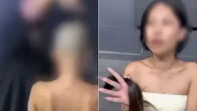 ব্যাংককে বিল দিতে না পারায় ন্যাড়া হতে হলো তরুণীকে
