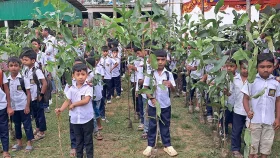 শ্রীপুরে তিন শতাধিক শিক্ষার্থীর মাঝে গাছের চারা বিতরণ
