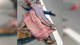 এলিভেটেড এক্সপ্রেসওয়েতে স্কচটেপ মোড়ানো অজ্ঞাত মরদেহ উদ্ধার