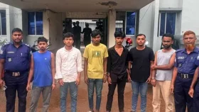 স্বামীকে জিম্মি করে স্ত্রীকে ধর্ষণের চেষ্টা, গ্রেপ্তার ৬