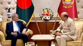 রাষ্ট্রপতির সঙ্গে ভারতীয় হাইকমিশনারের সাক্ষাৎ