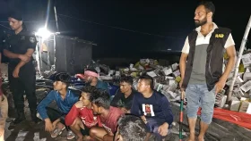 হালুয়াঘাটে অবৈধ সিসা কারখানা বন্ধ, ৭ শ্রমিকের কারাদণ্ড