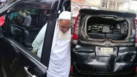 অল্পের জন্য রক্ষা পেলেন হেফাজত আমির