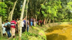 পুকুর থেকে আনসার ভিডিপি সদস্যের মরদেহ উদ্ধার