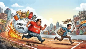 দাম বাড়ার দৌড়ে বেতন কতটা পিছিয়ে?