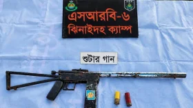 হরিণাকুন্ডুতে কলাবাগান থেকে শুটারগান-দুই কার্তুজ উদ্ধার