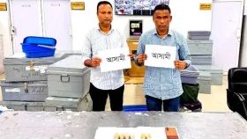 প্রায় ৫ কোটি টাকা মূল্যের সোনার ডিমসহ বার উদ্ধার