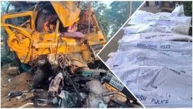 নাটোরে বাস-ট্রাকের মুখোমুখি সংঘর্ষ, নিহত বেড়ে ১৩