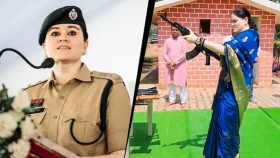 অনুষ্ঠানে একে-৪৭ দিয়ে গুলি ছোড়ার ভিডিও ভাইরাল, বিতর্কে নারী পুলিশ কর্মকর্তা