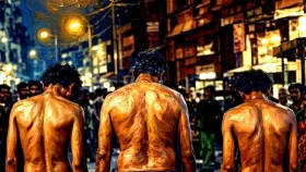 কিশোরীকে চুম্বন : কলকাতায় নগ্ন করে রাস্তায় হাঁটানো হলো ৩ জনকে