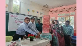 নীলফামারীতে ব্র্যাকের উদ্যোগে খেলনা উপকরণ বিতরণ