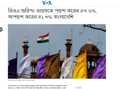 ভিওএ’র জরিপ, স্ত্রিন শট