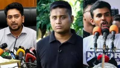 নাহিদ ইসলাম, হাসনাত ও আসিফ মাহমুদ