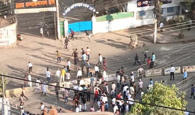 চট্টগ্রামে আদালত এলাকায় বিক্ষোভ, সংঘর্ষ, ছবি: সংগৃহীত
